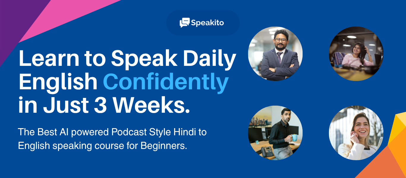 Spoken English in Hindi Course